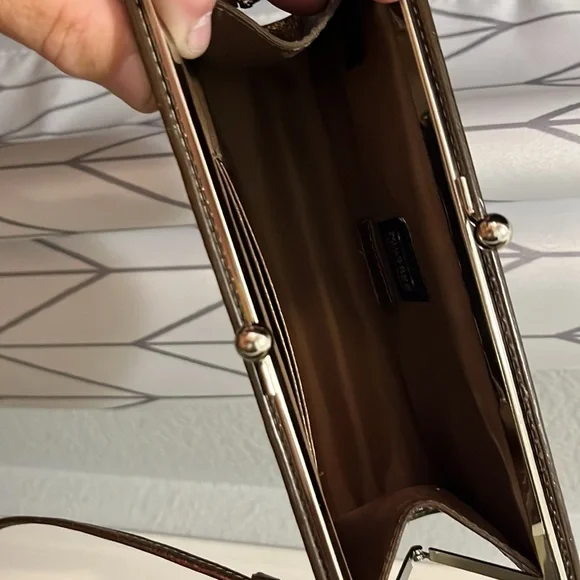 Pelle Studio bronze leather mini clutch wristlet - Picture 6 of 15